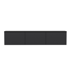 NADI - Meuble TV contemporain anthracite avec rangement 160 cm