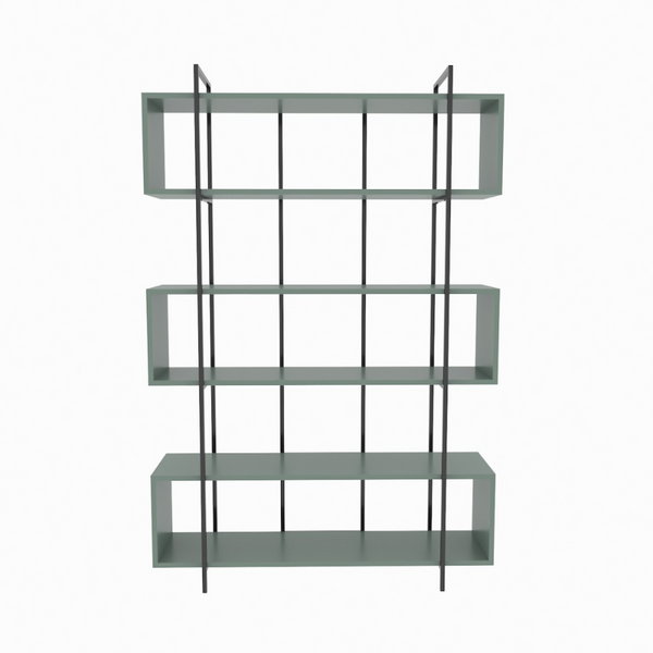 Bibliothèque contemporaine vert 180cm