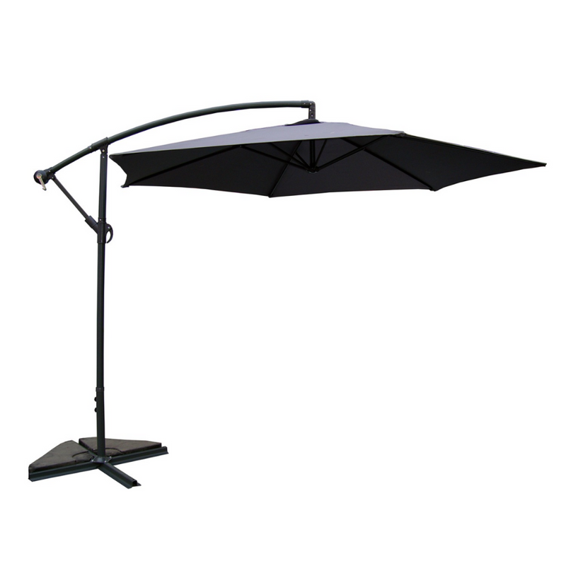 Parasol déporté Ø 3m gris FREY