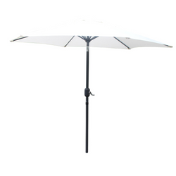 Parasol droit rond 2,5 x 2,5 m écru EMMA