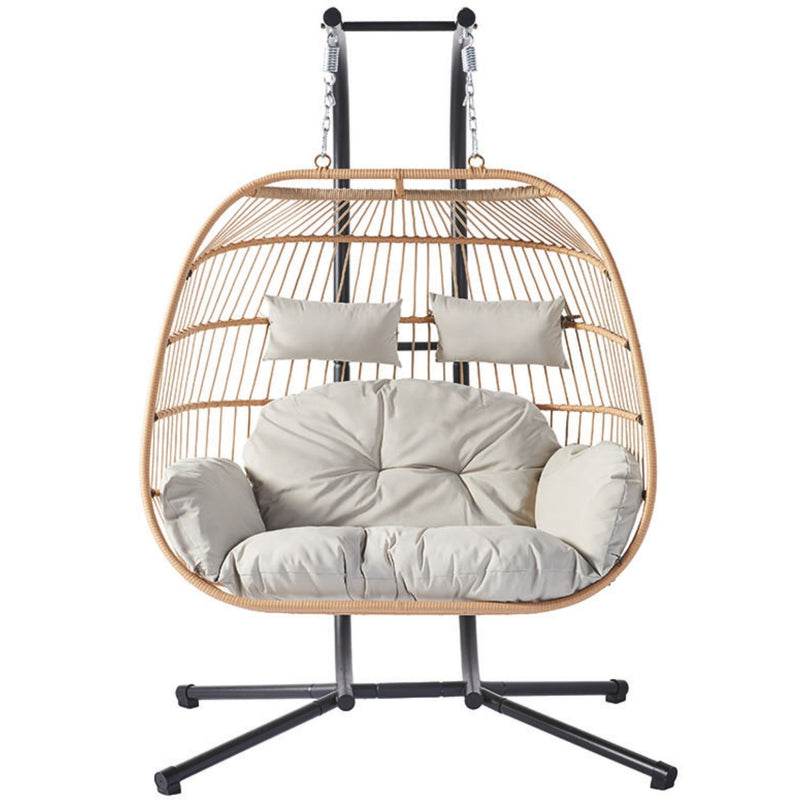 Fauteuil suspendu 2 places effet rotin  MIA