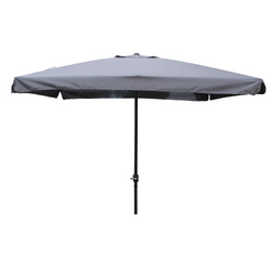 Parasol droit carré 3 x 3 m gris PALMIA