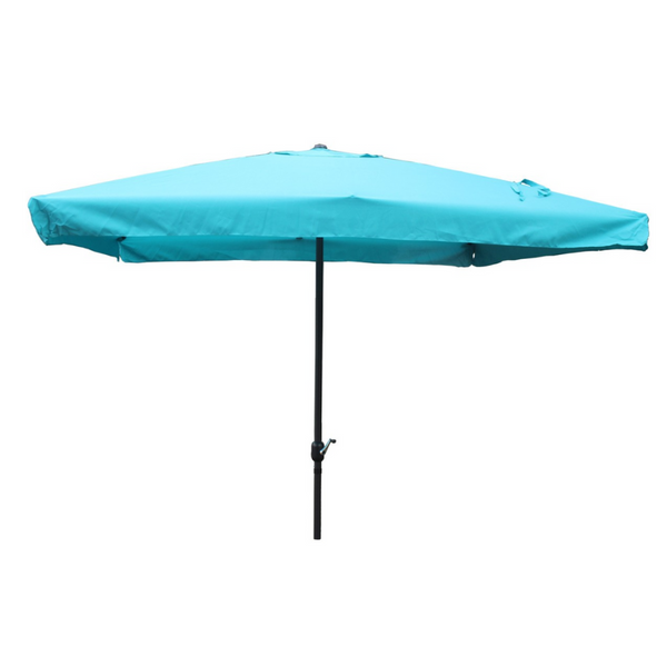 Parasol droit carré 3 x 3 m bleu PALMIA