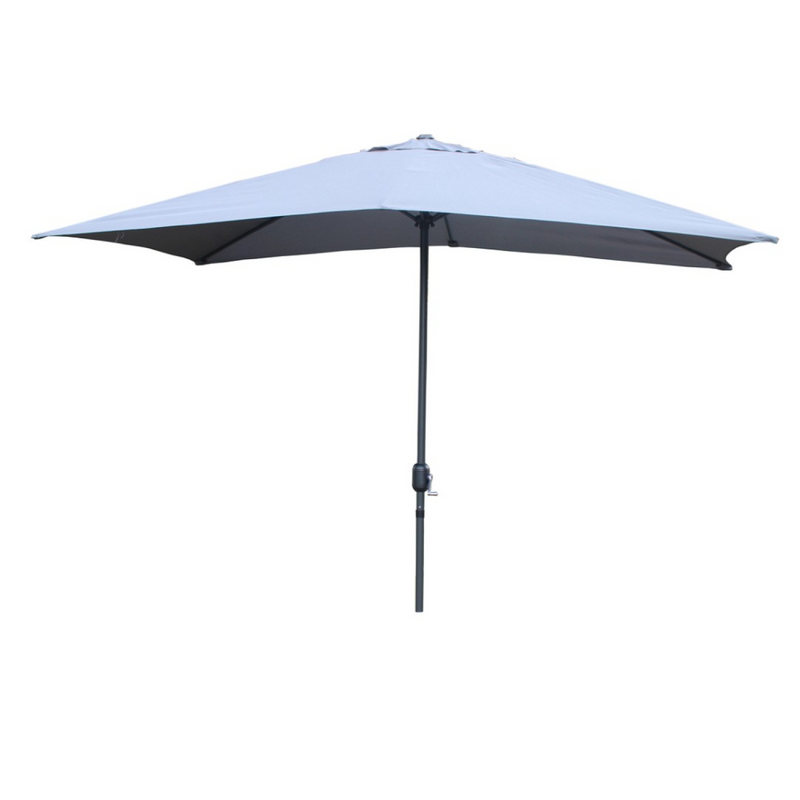 Parasol droit rectangulaire 3 x 2 m gris LIGURIA