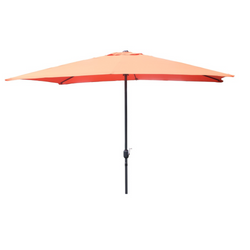 Parasol droit rectangulaire 3 x 2 m terracotta LIGURIA