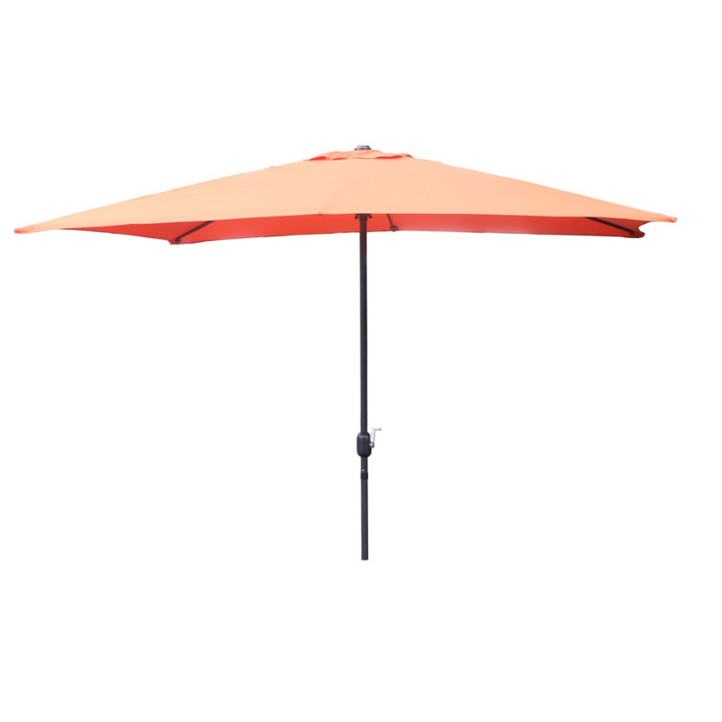 Parasol droit rectangulaire 3 x 2 m terracotta LIGURIA