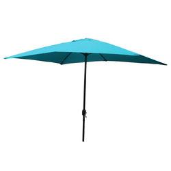 Parasol droit rectangulaire 3 x 2 m bleu LIGURIA