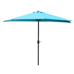 Demi parasol de balcon bleu SYRACUSE