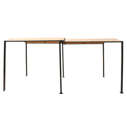 Pergola coulissante extensible et carport 9m² jusqu'à 16m² gris et beige