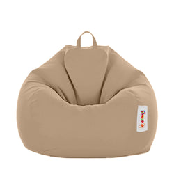 Pouf poire d'extérieur 130x115cm taupe KAYAR