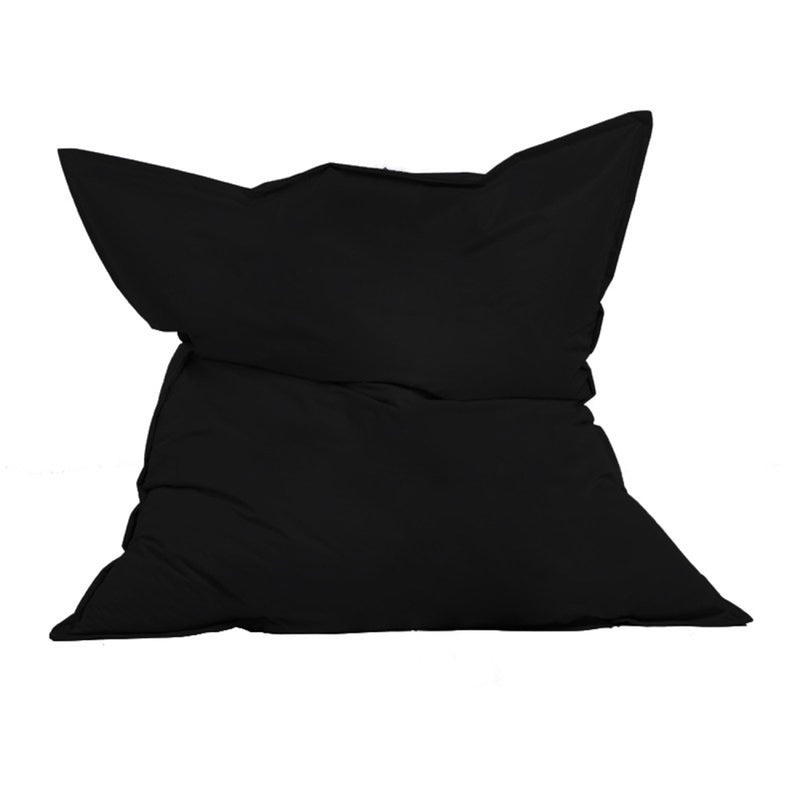 Pouf rectangulaire d'extérieur XXL 180x140cm noir THIES