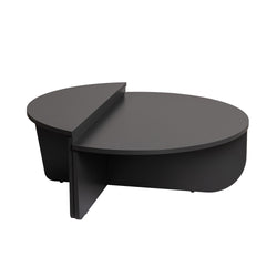 ACCRA  Table basse ronde podium anthracite 90cm
