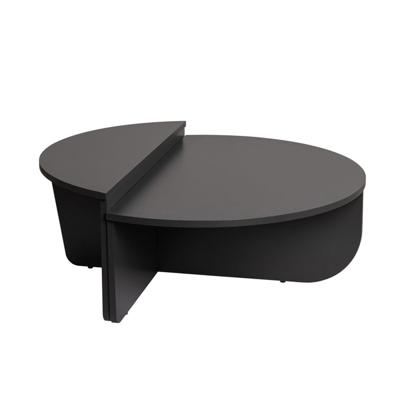 ACCRA  Table basse ronde podium anthracite 90cm