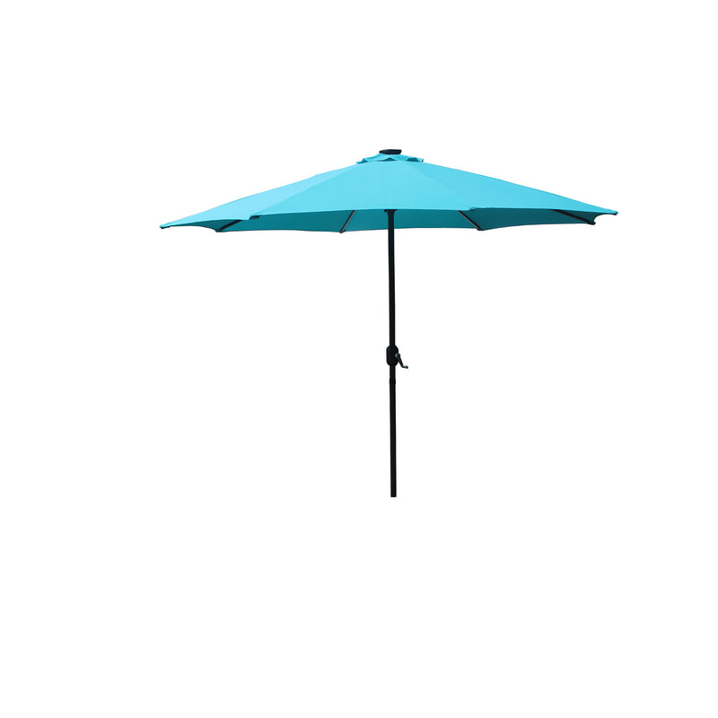 Parasol droit rond led Ø 3 m bleu ITALORA