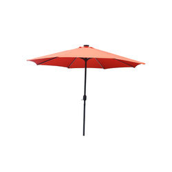 Parasol droit rond led Ø 3 m terracotta ITALORA