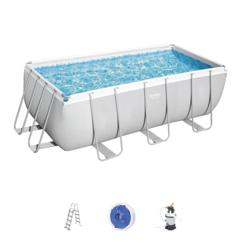 Piscine hors sol rectangulaire 4,12 x 2,01 x 1,22 m LUNA