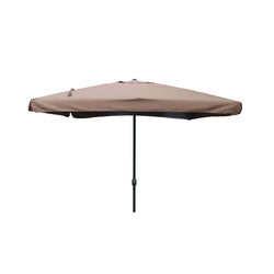 Parasol droit carré 3 x 3 m chocolat PALMIA