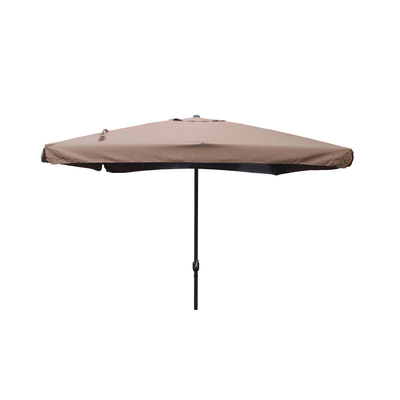 Parasol droit carré 3 x 3 m chocolat PALMIA