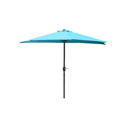 Demi parasol de balcon bleu SYRACUSE