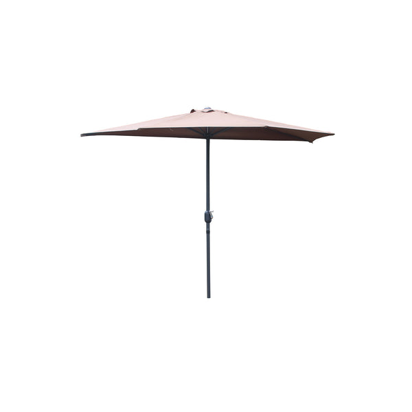 SYRACUSE - Demi parasol de balcon chocolat 270cm