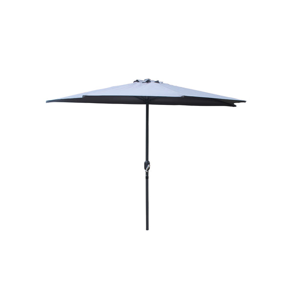 Demi parasol de balcon gris SYRACUSE
