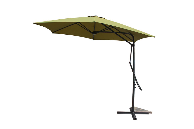 Parasol déporté avec ouverture innovante Ø 3m vert OITIS