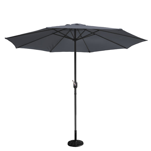 Parasol droit Ø 2,7 m gris BISAG