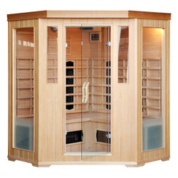 Cabine de sauna luxe infrarouge 3/4 places ABATE