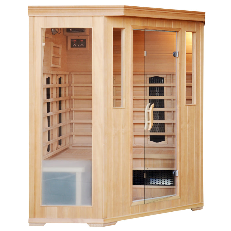 Cabine de sauna luxe infrarouge 3/4 places ABATE