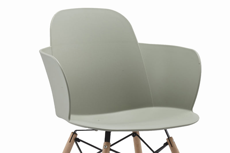 Cornille - Lot de 2 chaises scandinaves gris