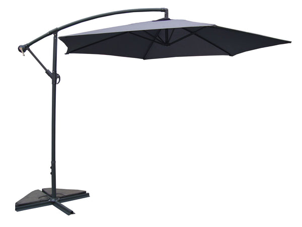 Parasol déporté Ø 3m gris FREY