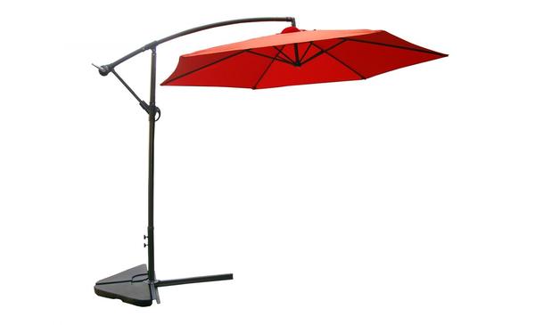 Parasol déporté Ø 3m terracotta FREY