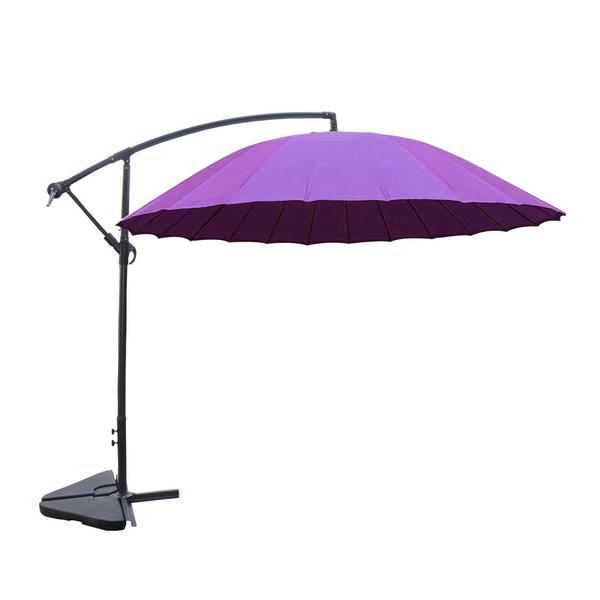 Fuji violet : parasol déporté et inclinable rond Ø3m