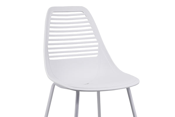 Kimmy - Lot de 4 chaises design blanc