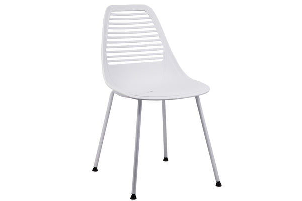 Kimmy - Lot de 4 chaises design blanc