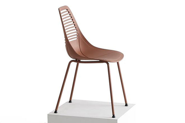 Kimmy - Lot de 4 chaises design marron