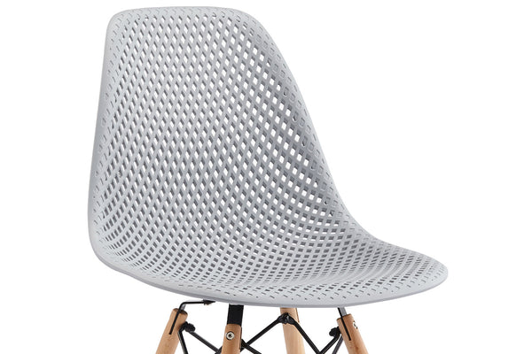 Orea - Lot de 4 chaises scandinaves gris clair