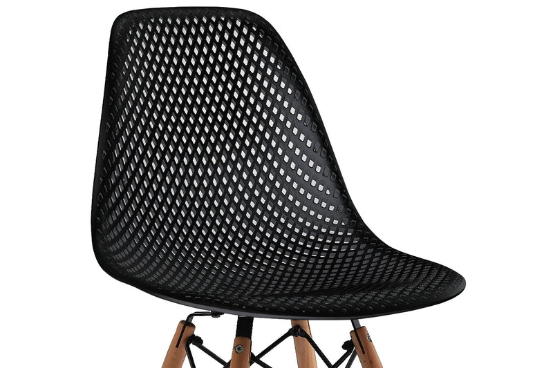 Orea - Lot de 4 chaises scandinaves noir
