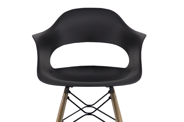 Ruby - Lot de 4 chaises scandinaves noir
