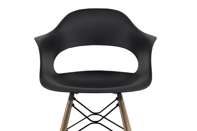 Ruby - Lot de 4 chaises scandinaves noir
