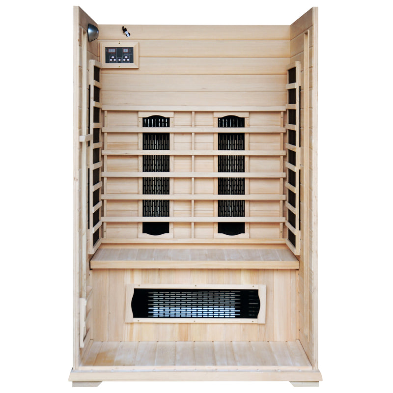 Cabine de sauna luxe infrarouge 2 places ABATE