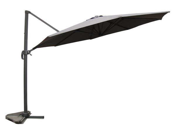 Targa gris - Parasol déporté rotatif Ø3,5 m