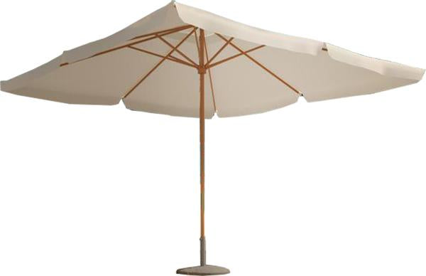 Parasol en bois 3 x 3 m écru ULFI