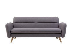 Valbo gris clair : canapé scandinave 3 places gris clair