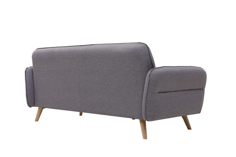 Valbo gris clair : canapé scandinave 3 places gris clair