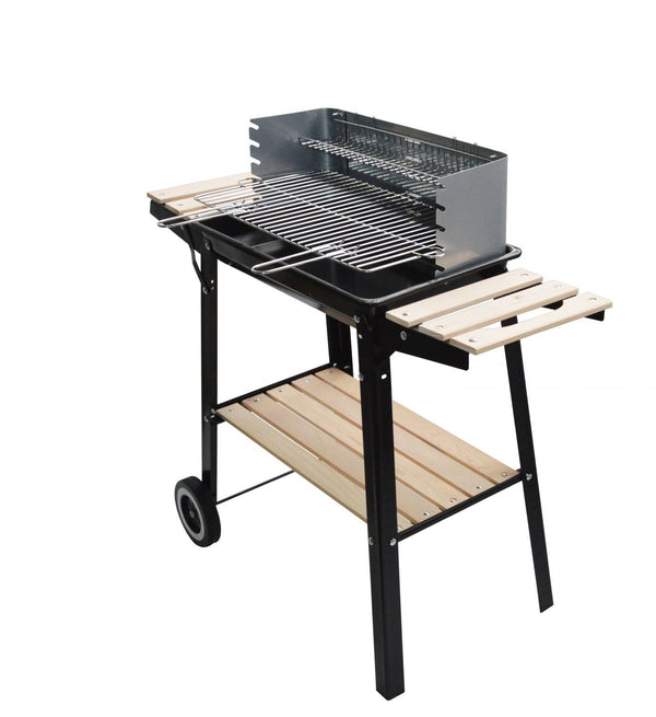 Barbecue mobile au charbon de bois 48 x 28 cm TABARANO